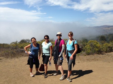 Fueled by energy balls to make it to the end of our hike.